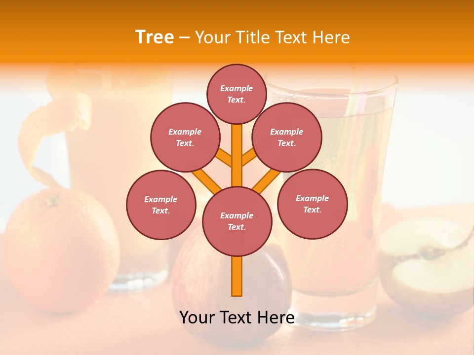 Orange Juice Vitamin Healthy PowerPoint Template