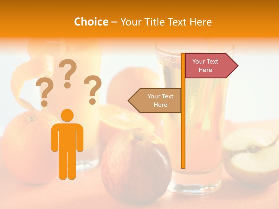 Orange Juice Vitamin Healthy PowerPoint Template