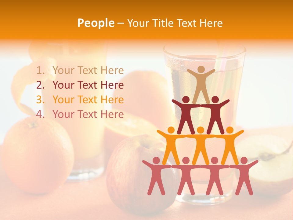 Orange Juice Vitamin Healthy PowerPoint Template