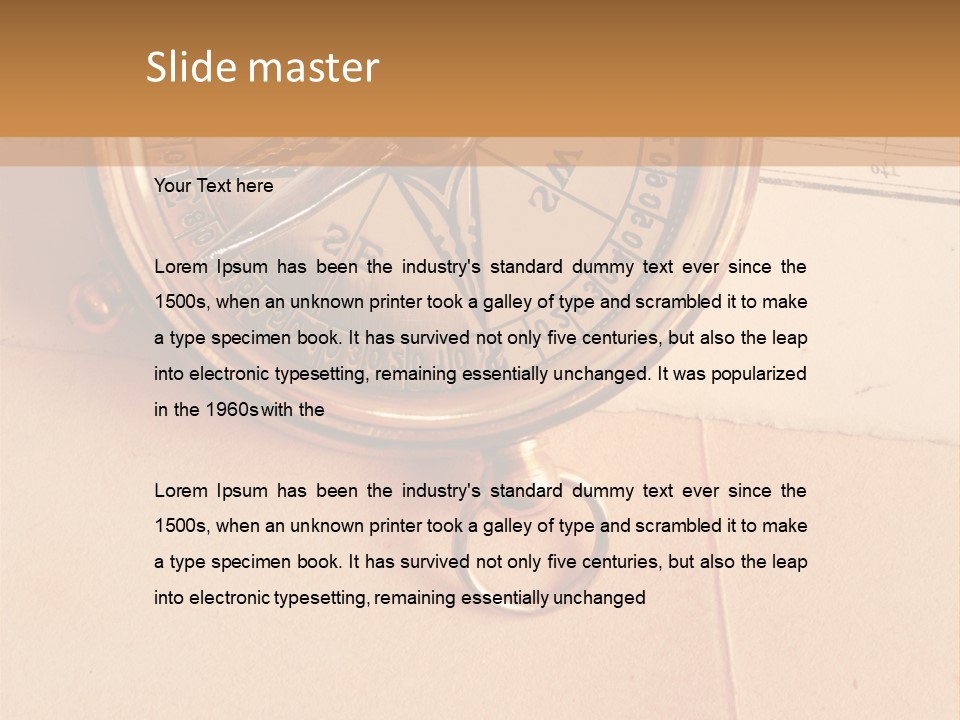 Navigation Traverse Geography PowerPoint Template