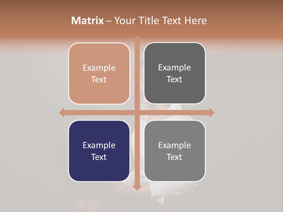 Blond Think Looking PowerPoint Template