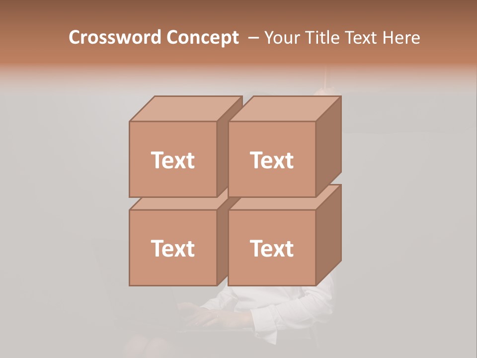 Blond Think Looking PowerPoint Template