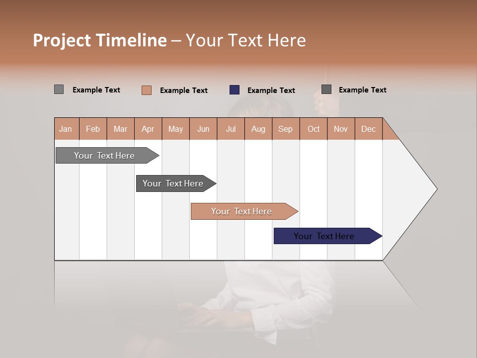 Blond Think Looking PowerPoint Template