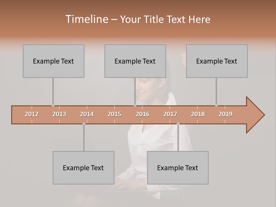 Blond Think Looking PowerPoint Template