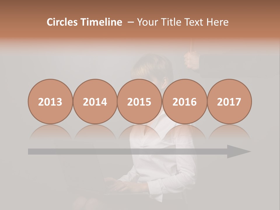 Blond Think Looking PowerPoint Template