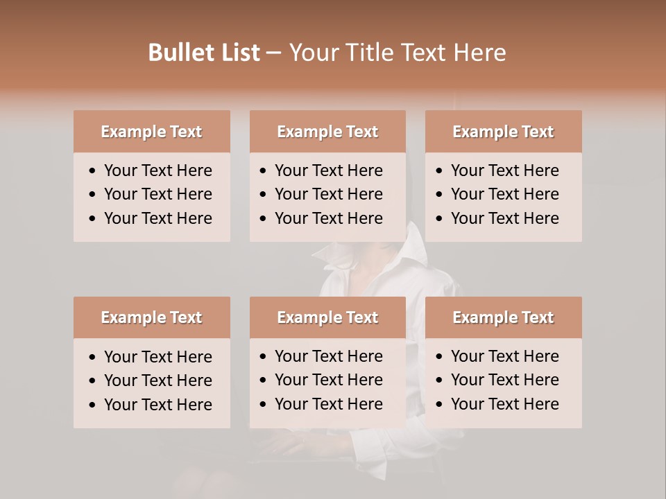 Blond Think Looking PowerPoint Template