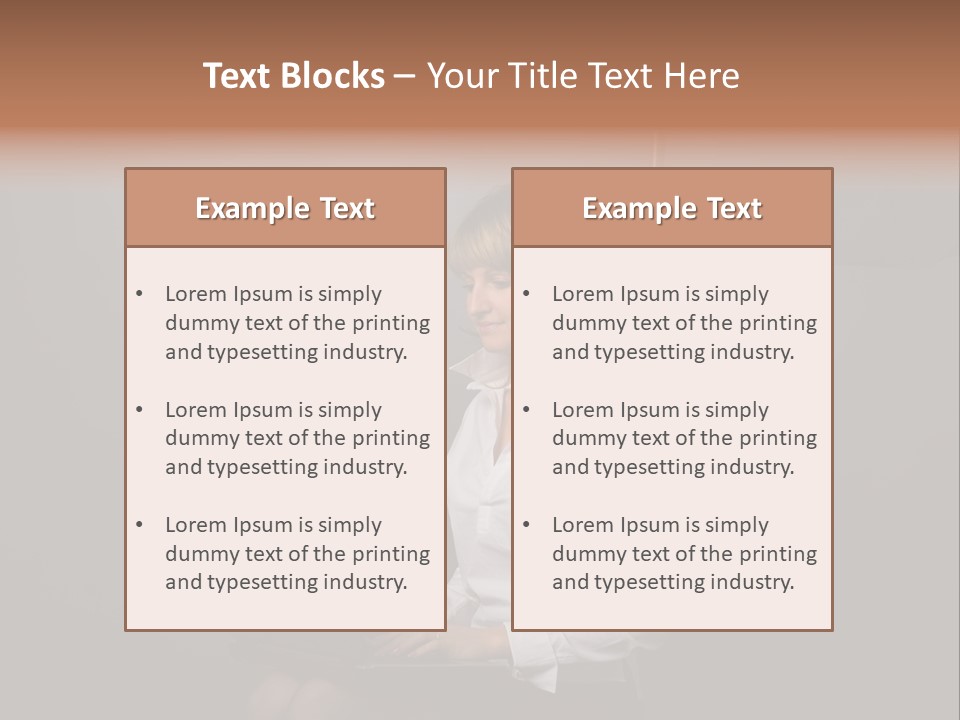 Blond Think Looking PowerPoint Template