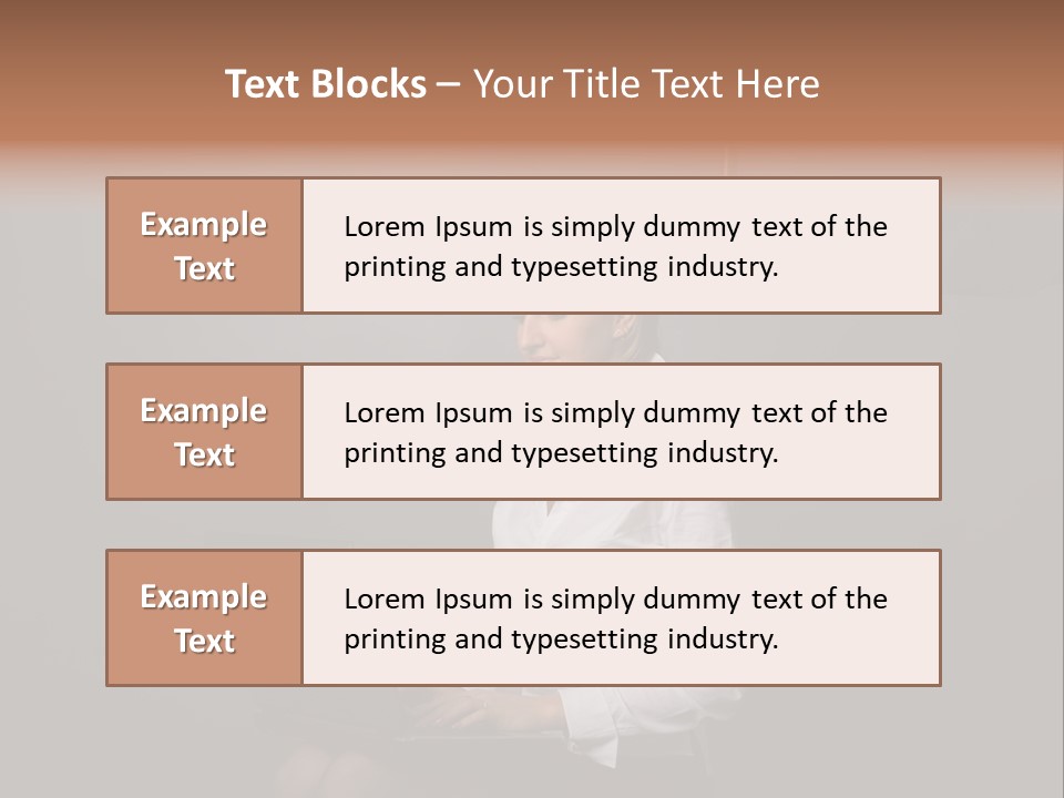 Blond Think Looking PowerPoint Template