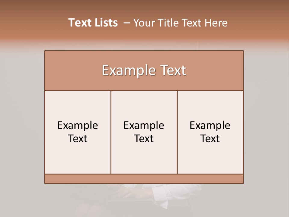 Blond Think Looking PowerPoint Template