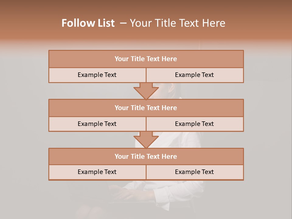 Blond Think Looking PowerPoint Template