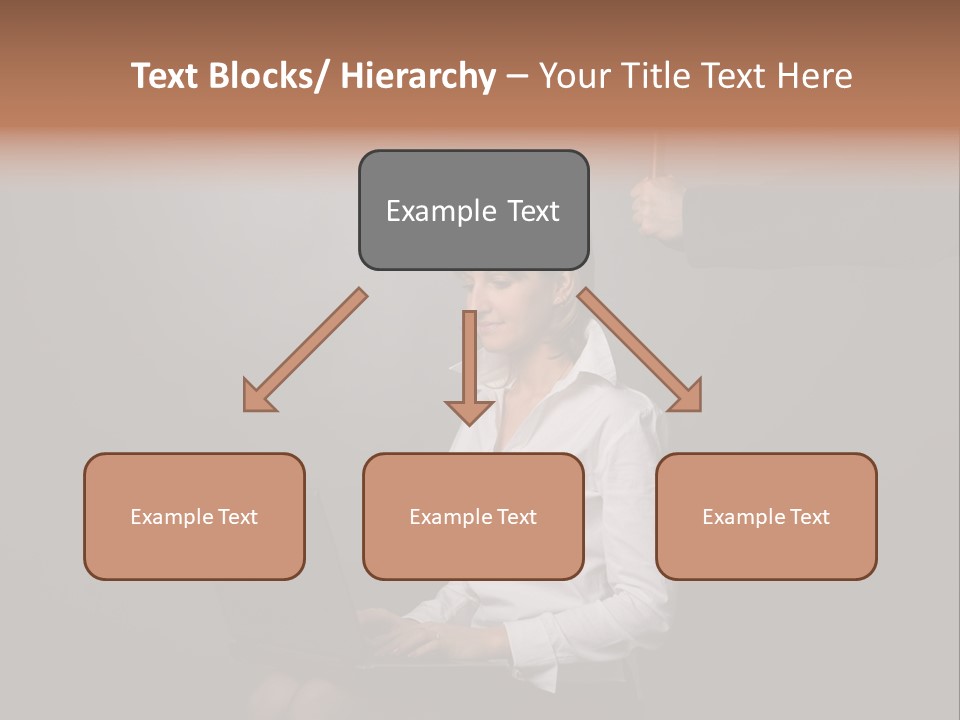 Blond Think Looking PowerPoint Template