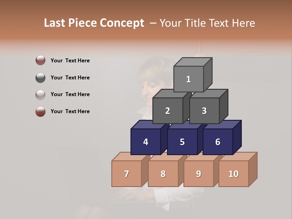 Blond Think Looking PowerPoint Template