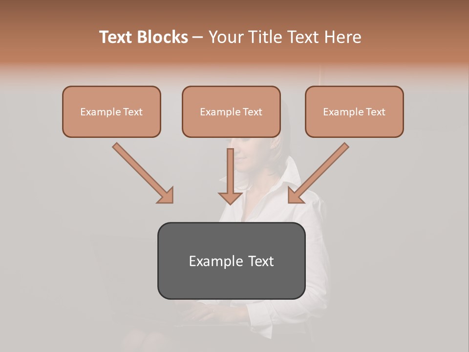 Blond Think Looking PowerPoint Template