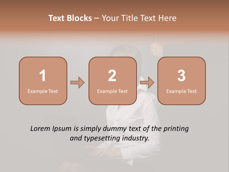 Blond Think Looking PowerPoint Template