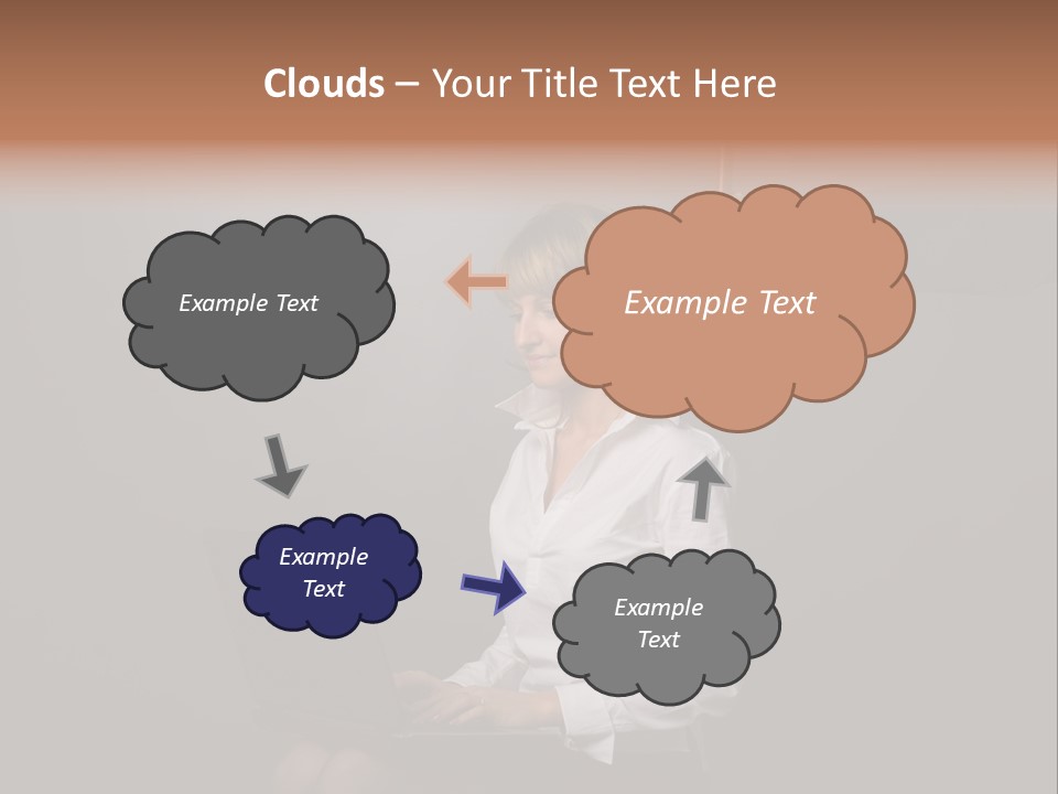 Blond Think Looking PowerPoint Template