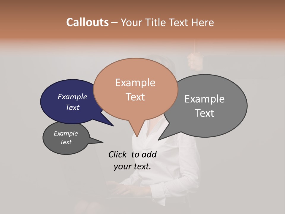 Blond Think Looking PowerPoint Template