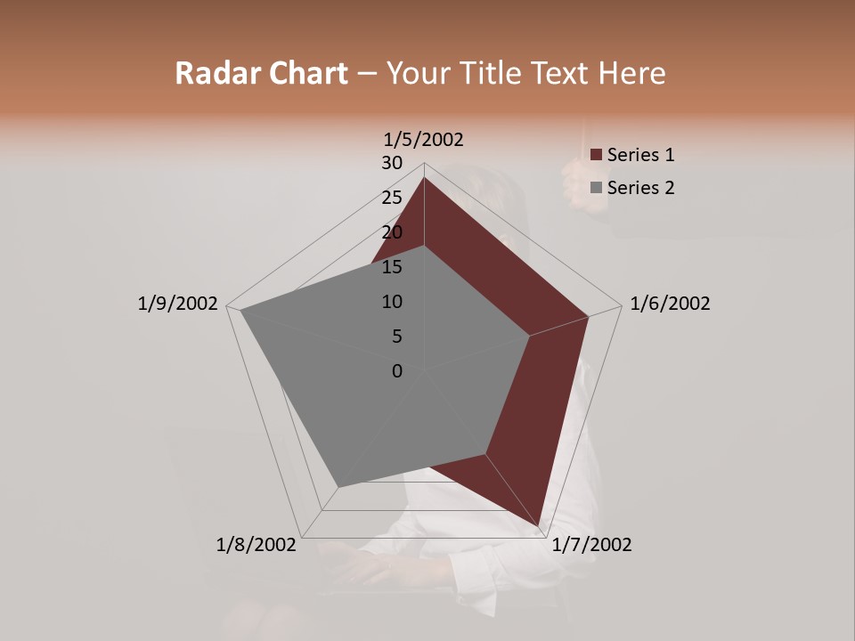 Blond Think Looking PowerPoint Template