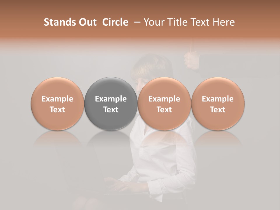 Blond Think Looking PowerPoint Template