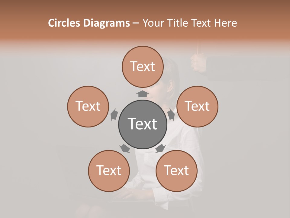 Blond Think Looking PowerPoint Template