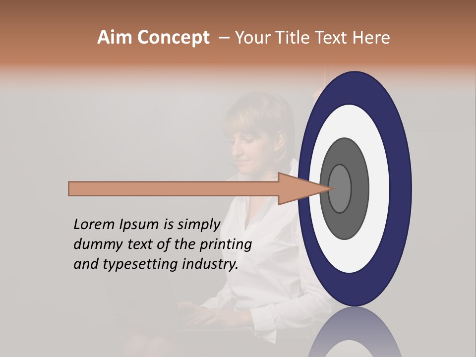 Blond Think Looking PowerPoint Template