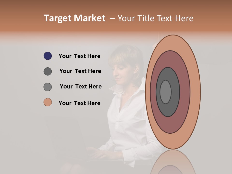 Blond Think Looking PowerPoint Template