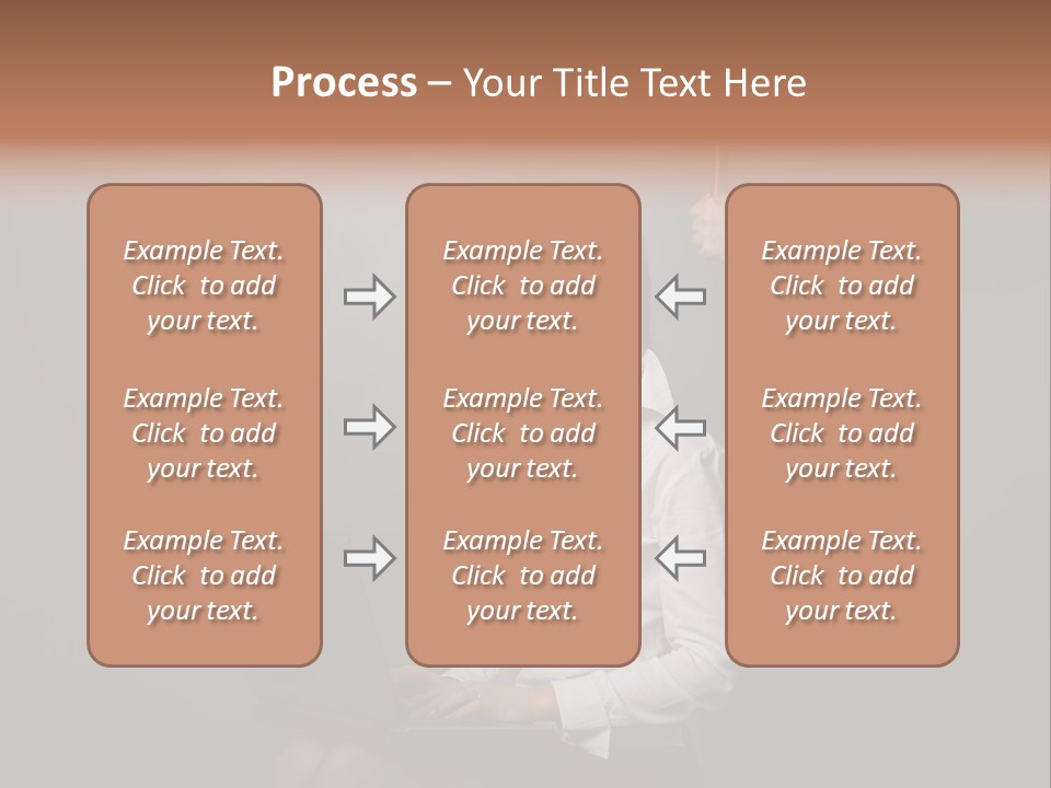 Blond Think Looking PowerPoint Template