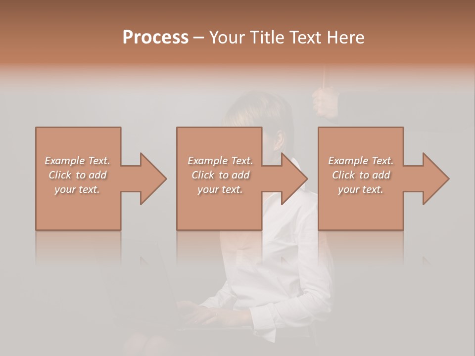 Blond Think Looking PowerPoint Template