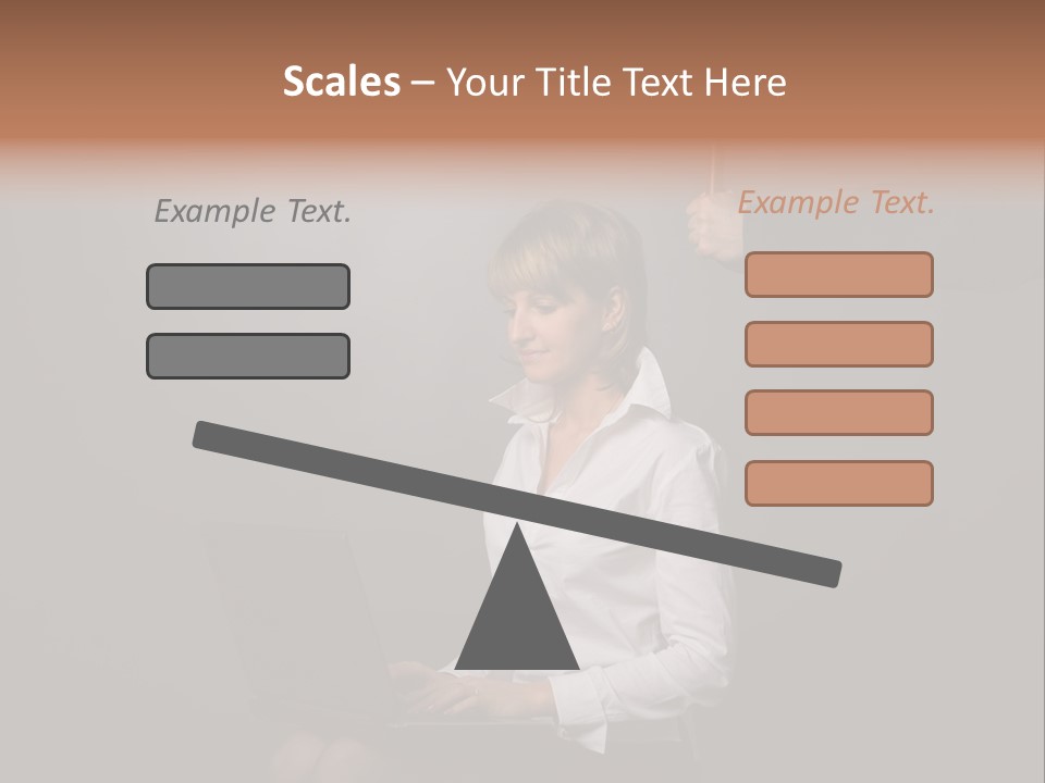 Blond Think Looking PowerPoint Template