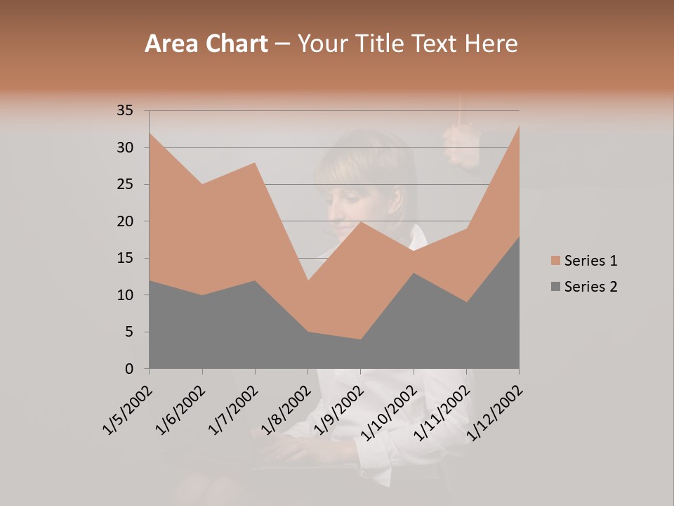 Blond Think Looking PowerPoint Template