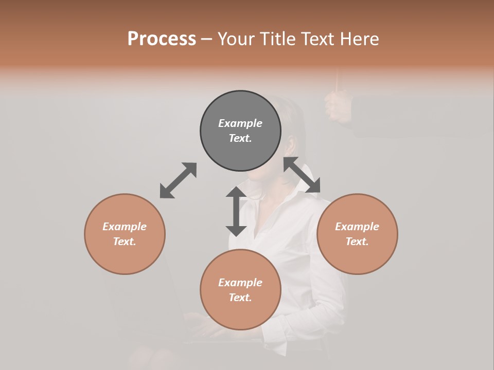 Blond Think Looking PowerPoint Template