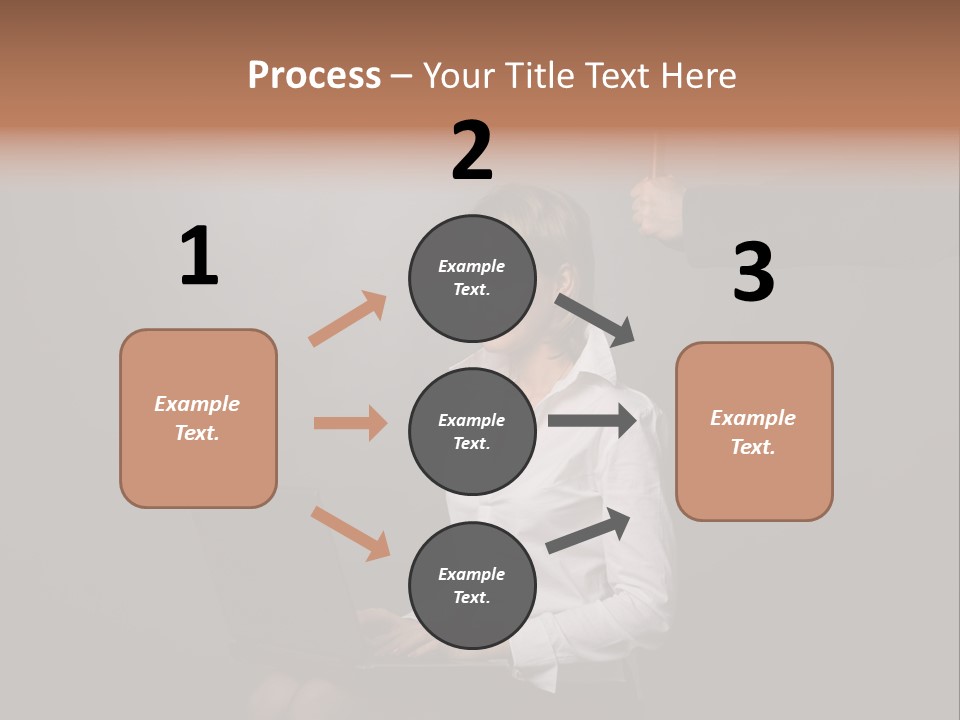 Blond Think Looking PowerPoint Template