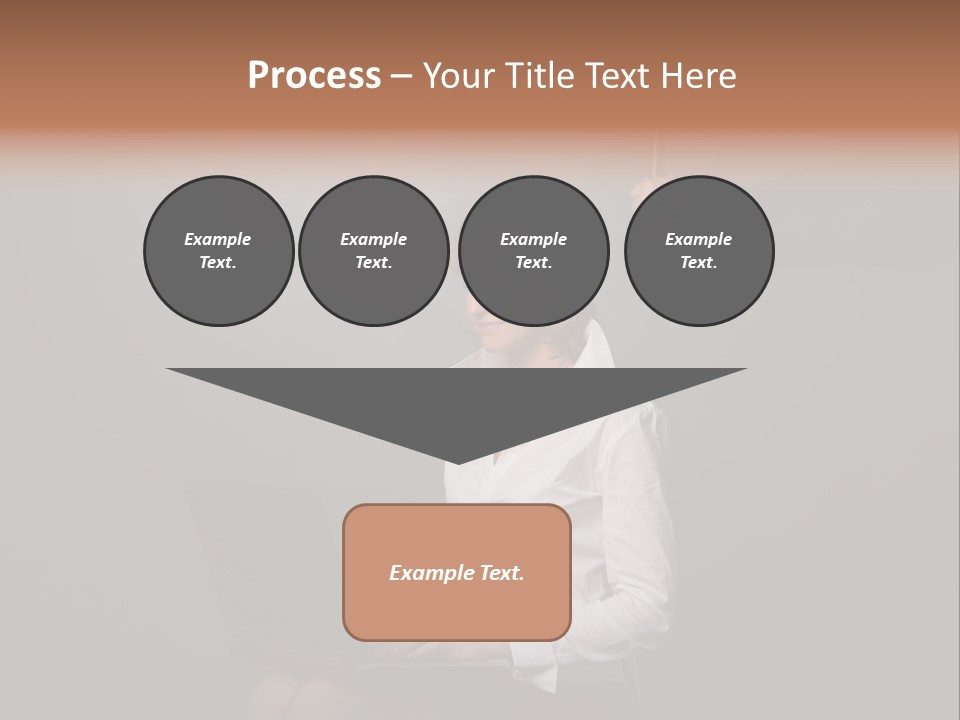 Blond Think Looking PowerPoint Template