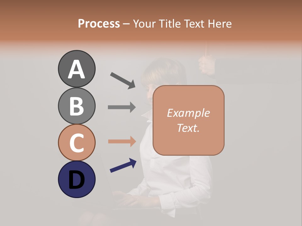 Blond Think Looking PowerPoint Template