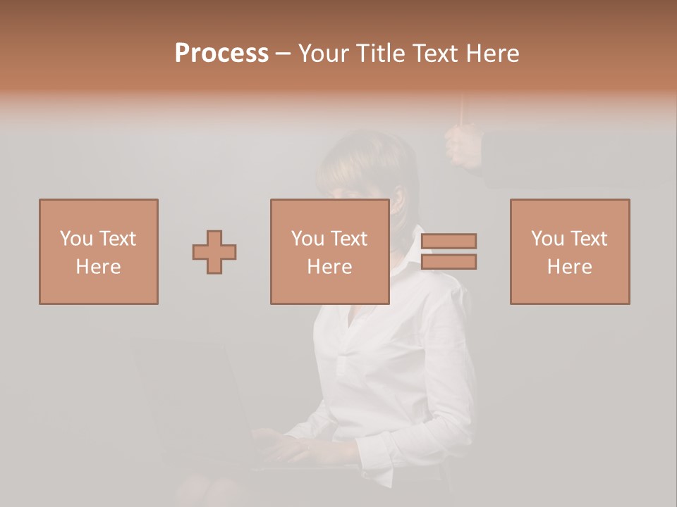 Blond Think Looking PowerPoint Template