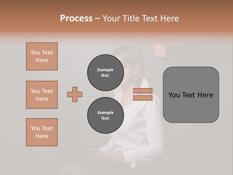 Blond Think Looking PowerPoint Template