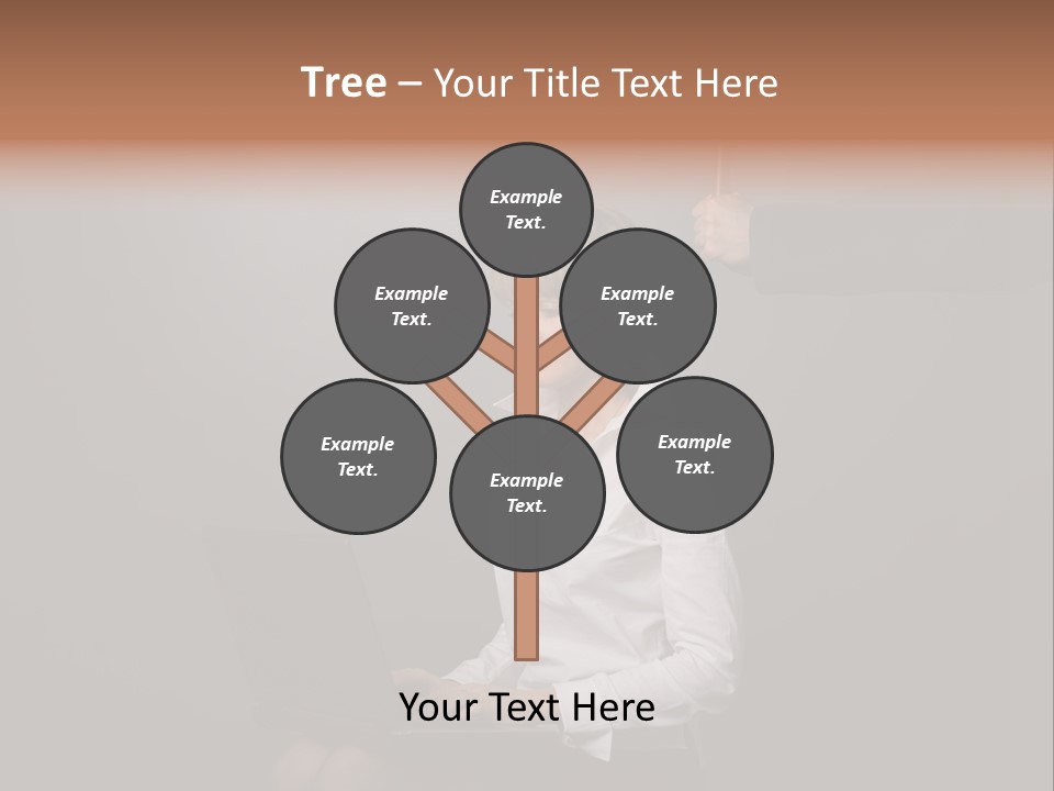 Blond Think Looking PowerPoint Template