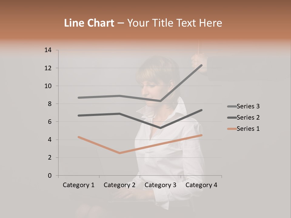 Blond Think Looking PowerPoint Template