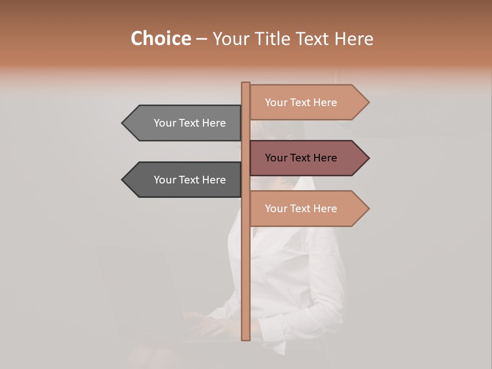 Blond Think Looking PowerPoint Template