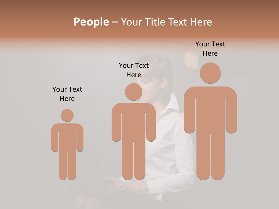 Blond Think Looking PowerPoint Template