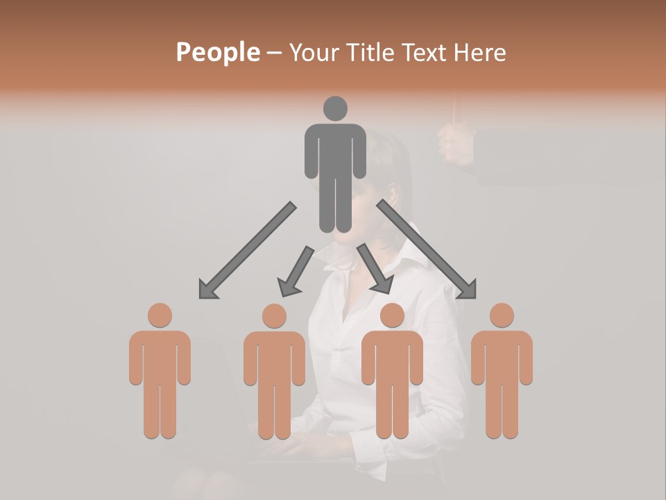 Blond Think Looking PowerPoint Template