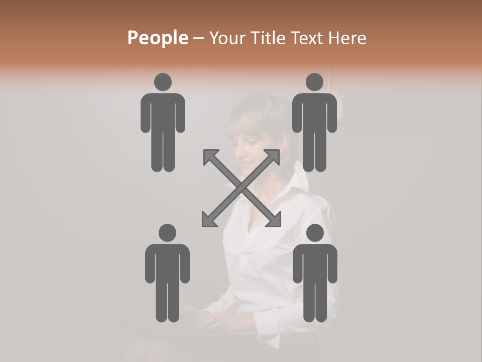 Blond Think Looking PowerPoint Template