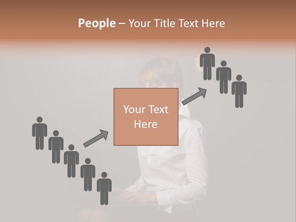 Blond Think Looking PowerPoint Template