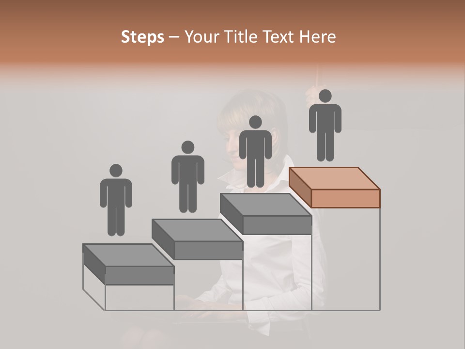 Blond Think Looking PowerPoint Template