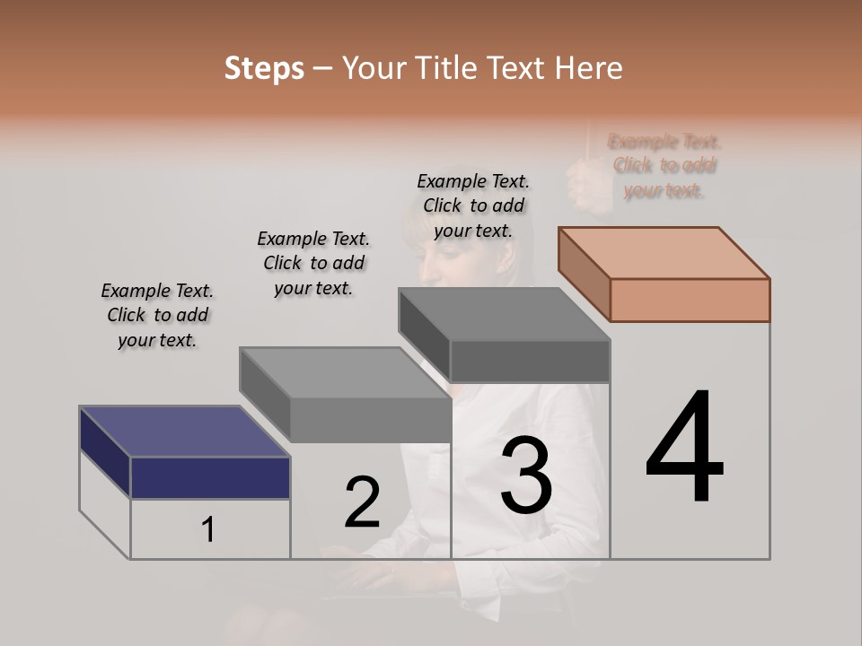 Blond Think Looking PowerPoint Template