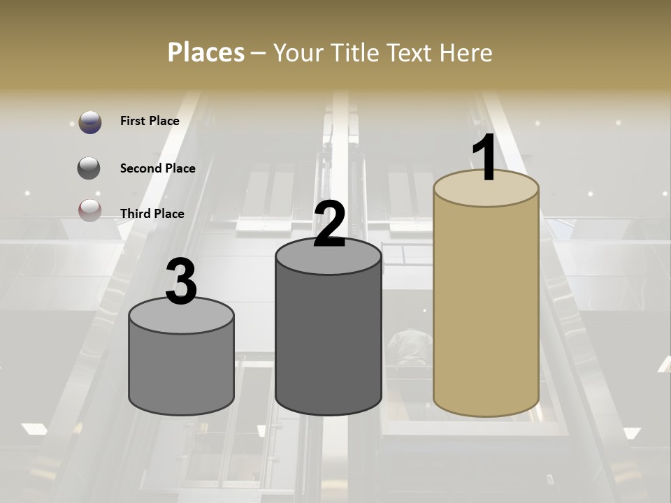 Tall Commercial Lift PowerPoint Template