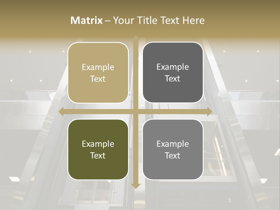 Tall Commercial Lift PowerPoint Template