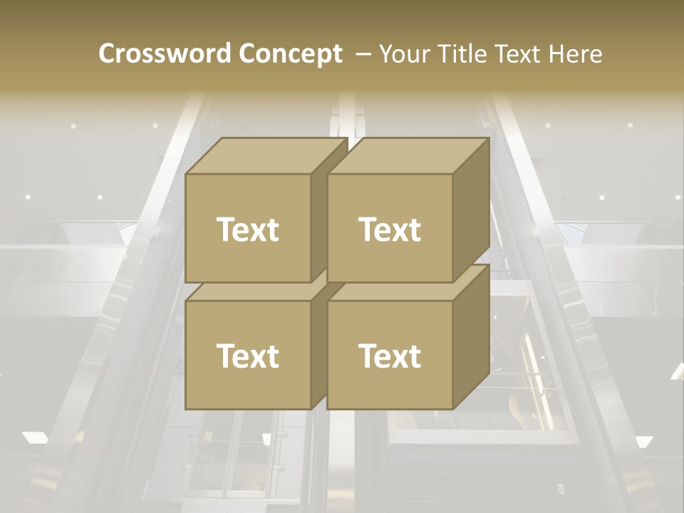 Tall Commercial Lift PowerPoint Template