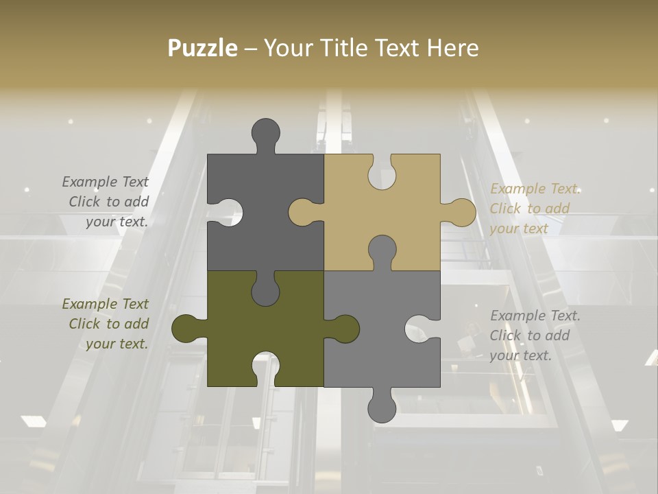 Tall Commercial Lift PowerPoint Template