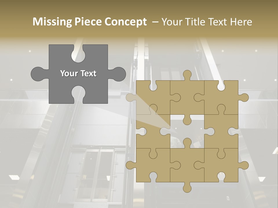 Tall Commercial Lift PowerPoint Template