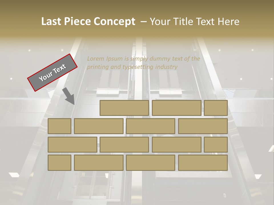 Tall Commercial Lift PowerPoint Template